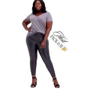 Torrid Faux Leather Black Leggings, Size 2 (2X)